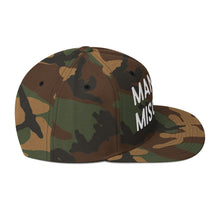 Load image into Gallery viewer, Manic Stacked Logo Camo Snapback Hat
