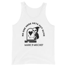 Load image into Gallery viewer, No One Here Gets Out Alive Unisex Tank Top
