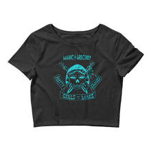 Load image into Gallery viewer, Pretty Girls Make Graves Women&#39;s Crop Top - Turquoise
